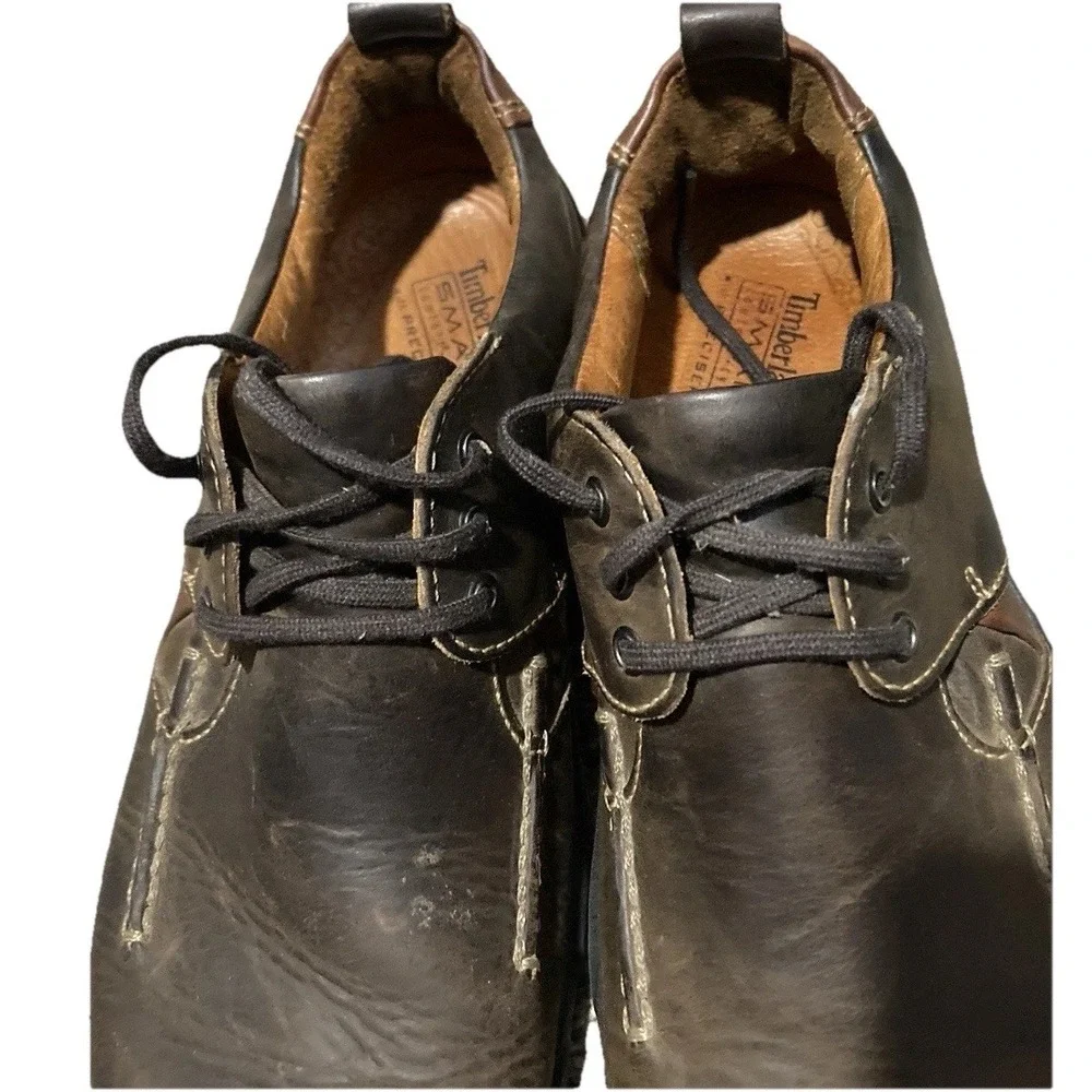 Timberland 73590 Waterproof Leather Oxford Shoes Mens 9.5 D Brown